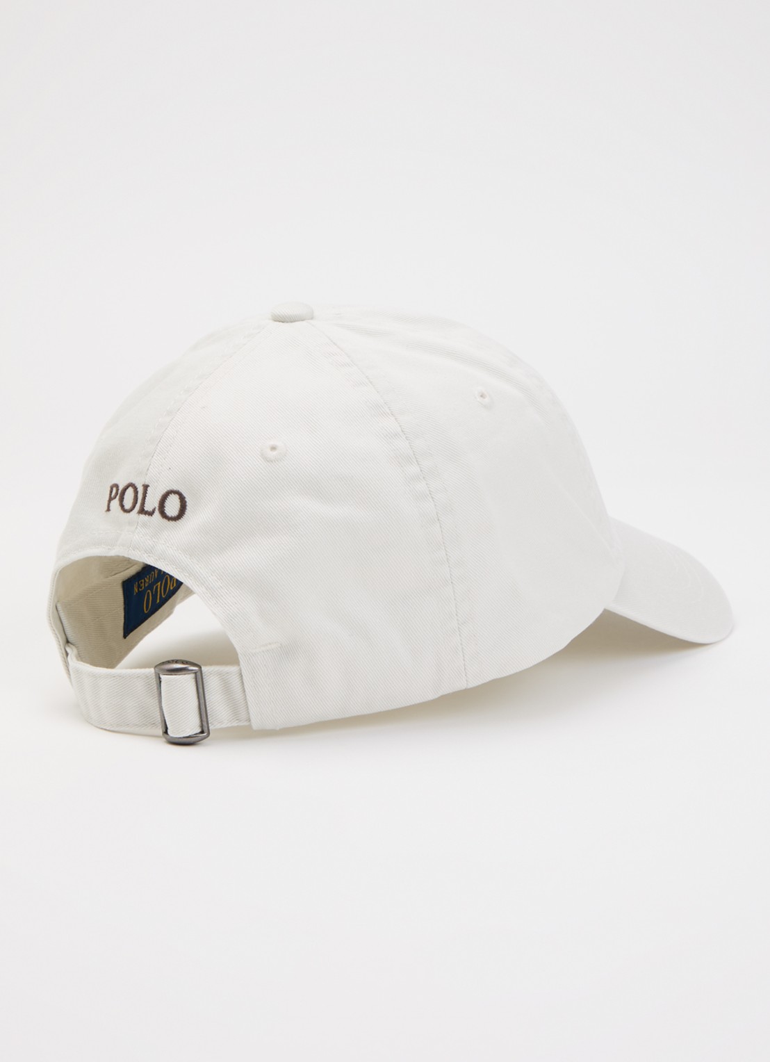 Ralph Lauren Pet met logoborduring - detail lichtgrijs