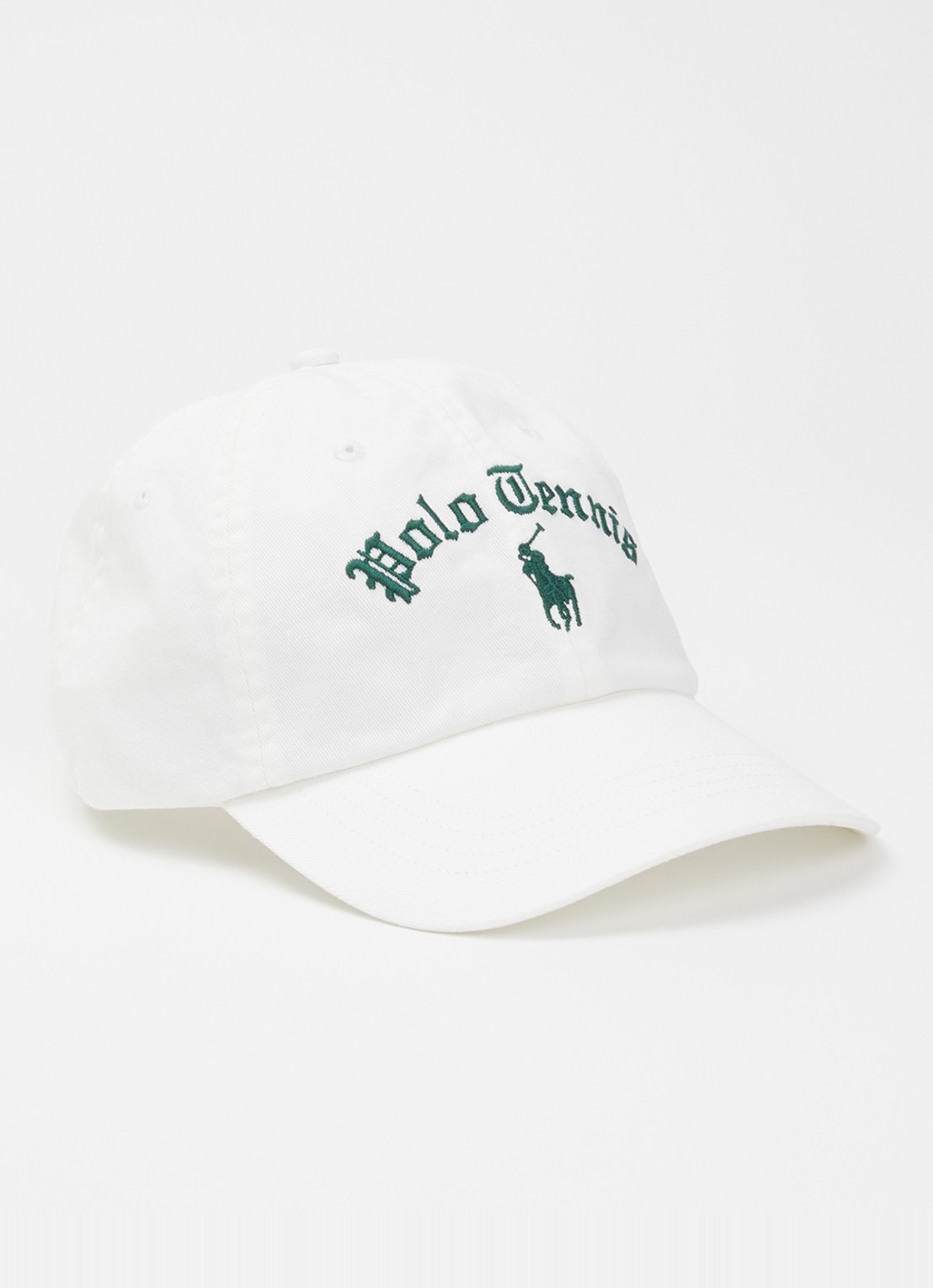 Ralph Lauren Pet met logoborduring - voorkant wit