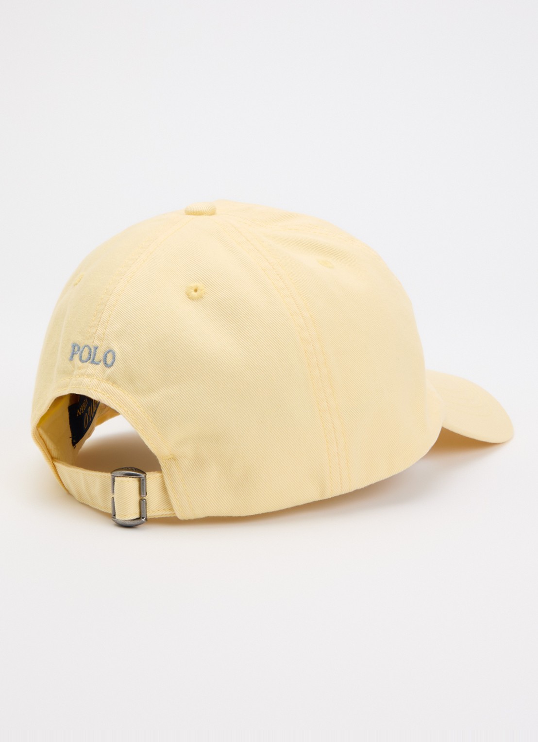 Ralph Lauren Pet met logoborduring - detail 2 lichtgeel