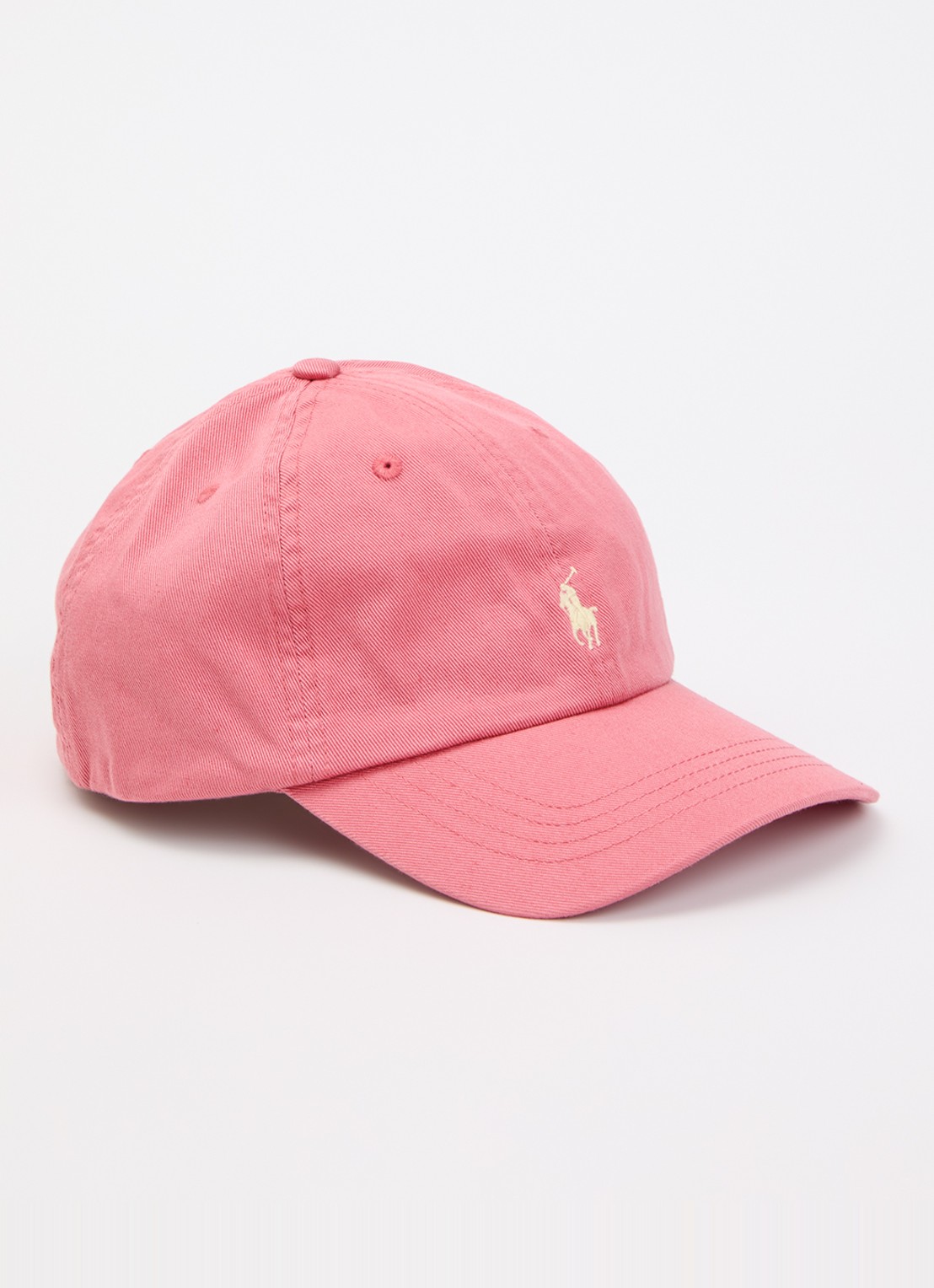 Ralph Lauren Pet met logoborduring - voorkant koraalroze