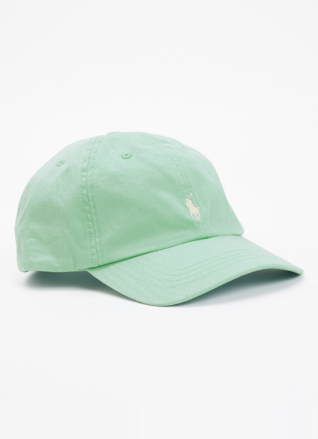 Ralph Lauren Pet met logoborduring - voorkant lichtgroen