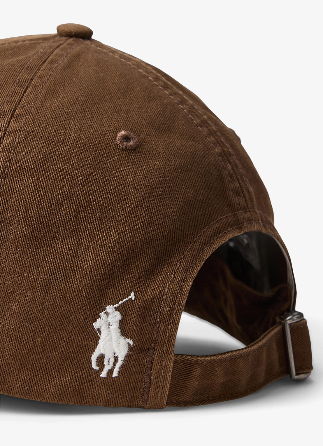 Ralph Lauren Pet met logoborduring - detail 2 bruin