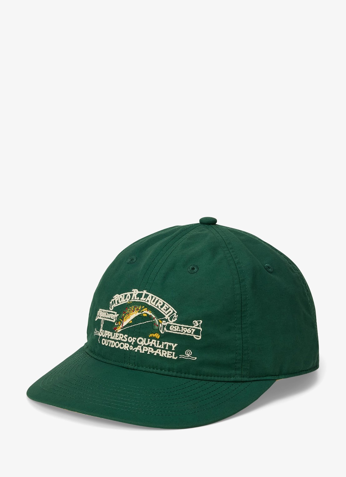 Ralph Lauren Pet met logoborduring - voorkant 2 vintage pine-370s / groen
