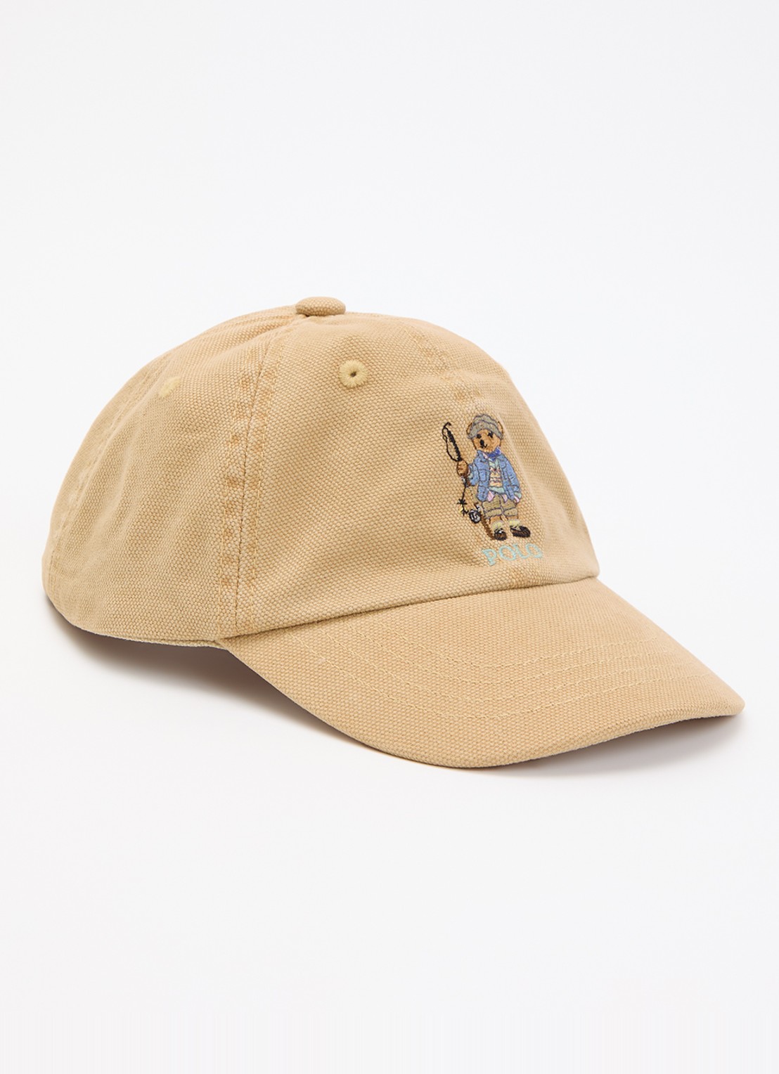 Ralph Lauren Pet met logoborduring - voorkant beige