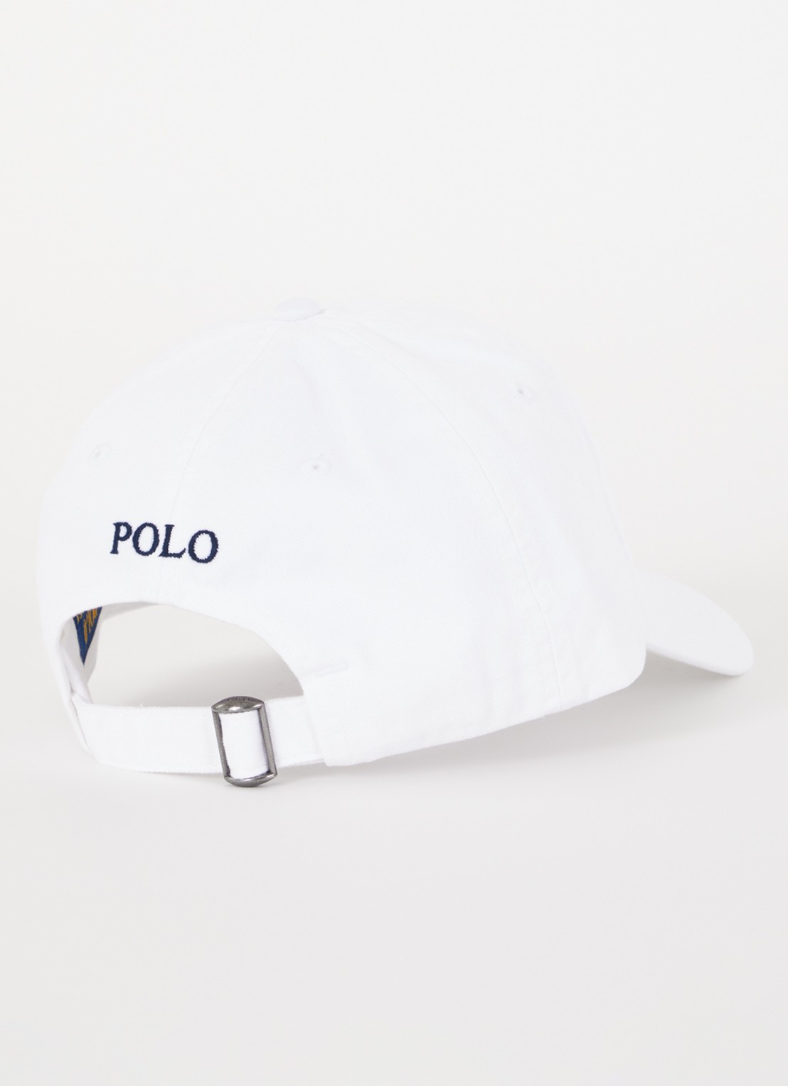 Ralph Lauren Pet met logoborduring  - detail 2 wit