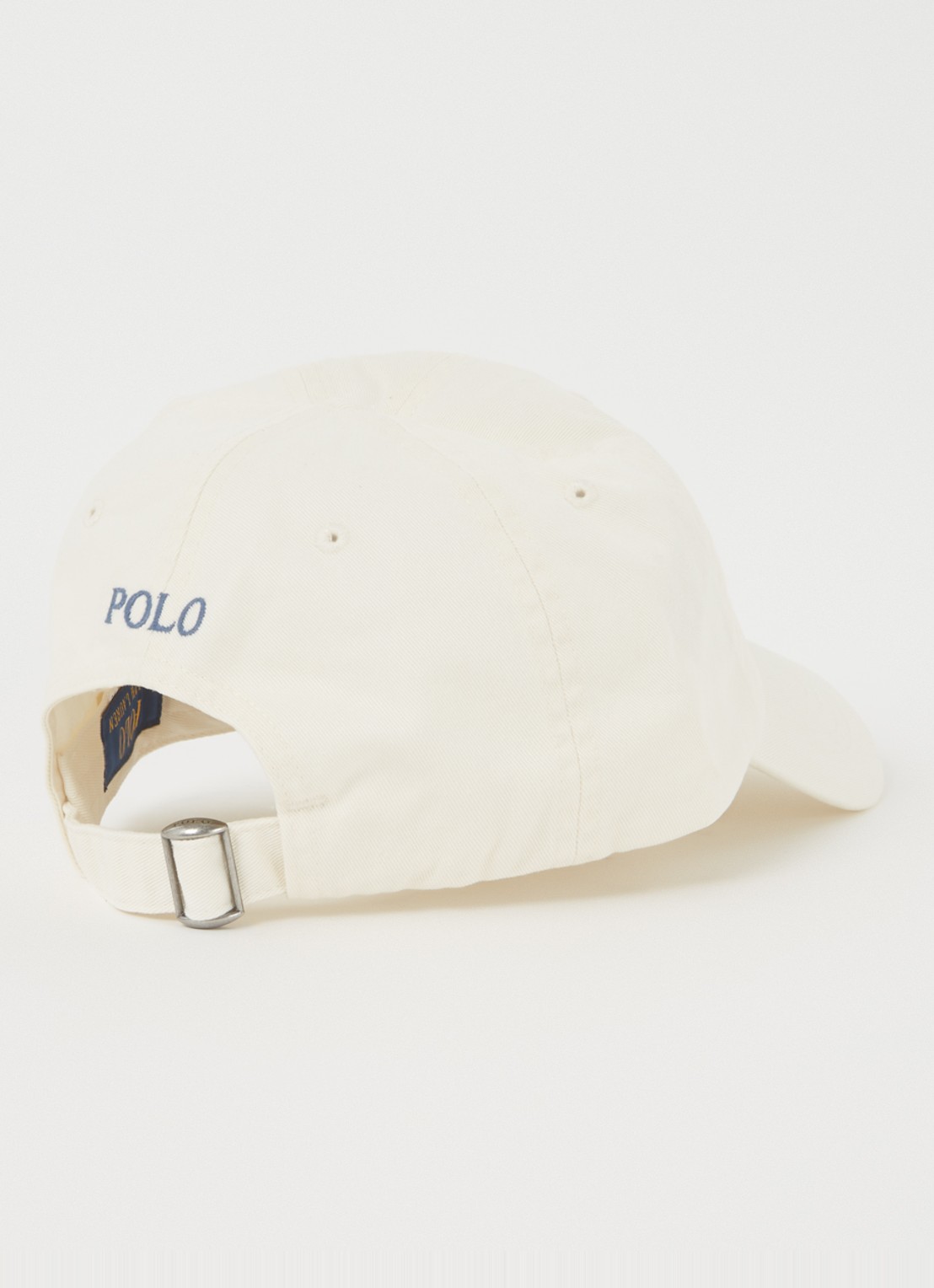 Ralph Lauren Pet met logoborduring  - detail ivoor