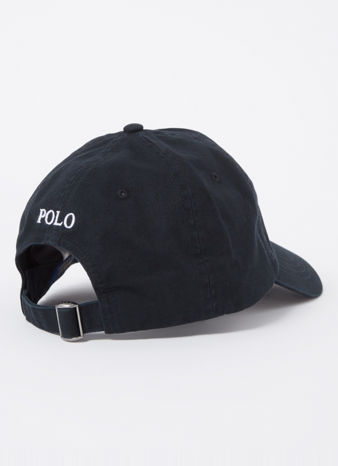 Ralph Lauren Pet met logoborduring  - detail zwart