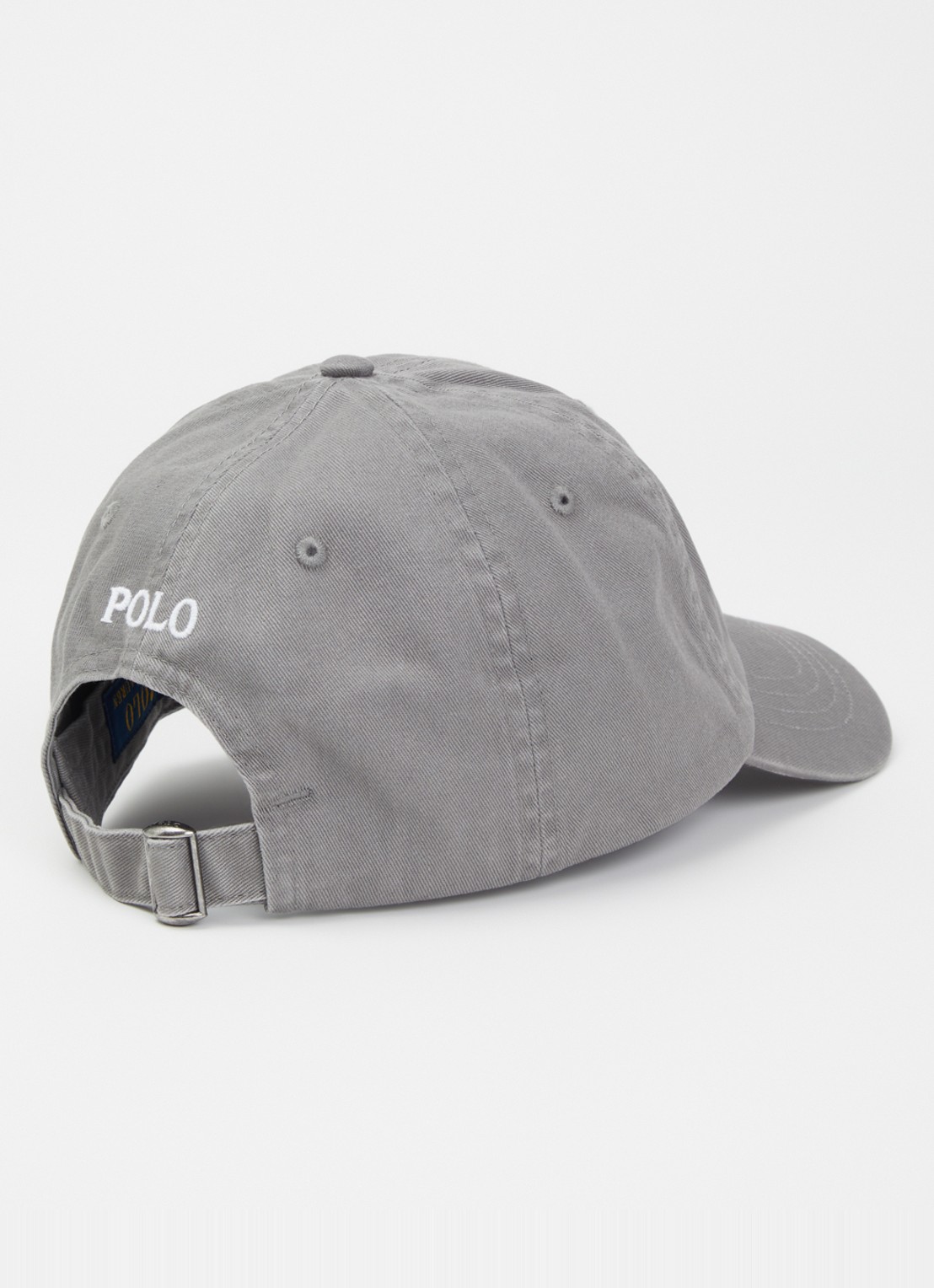 Ralph Lauren Pet met logoborduring  - detail grijs