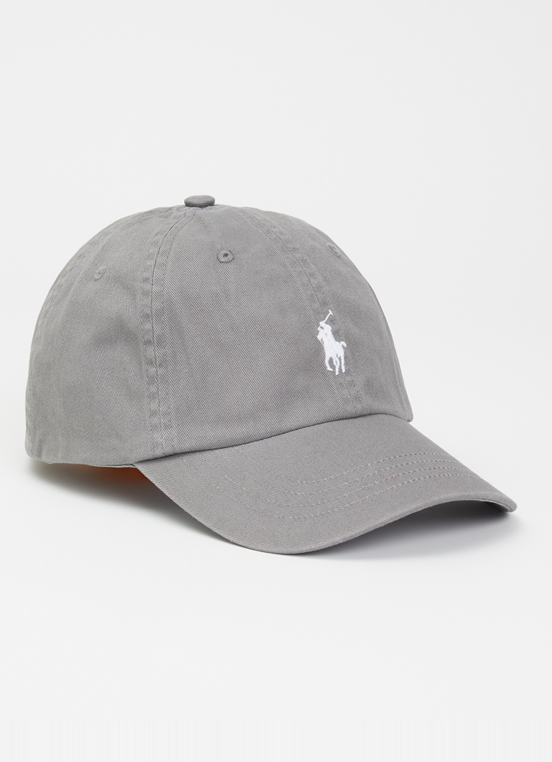 Ralph Lauren Pet met logoborduring  - voorkant 2 grijs