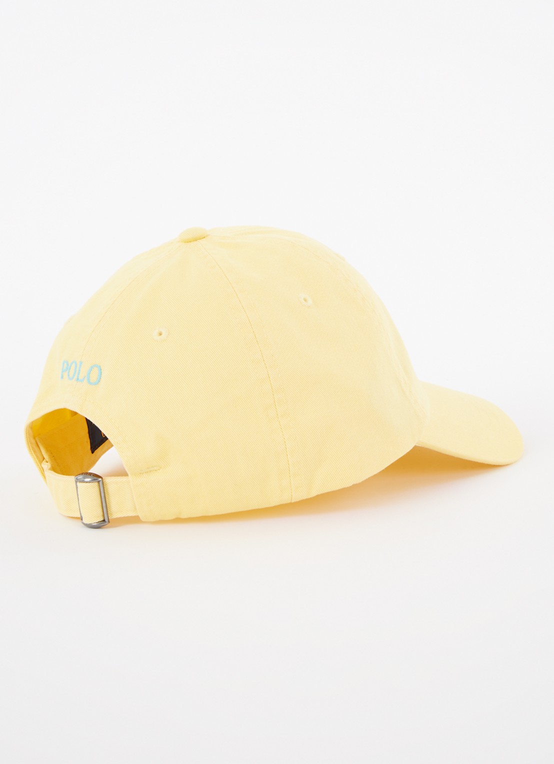 Ralph Lauren Pet met logoborduring  - detail 2 geel