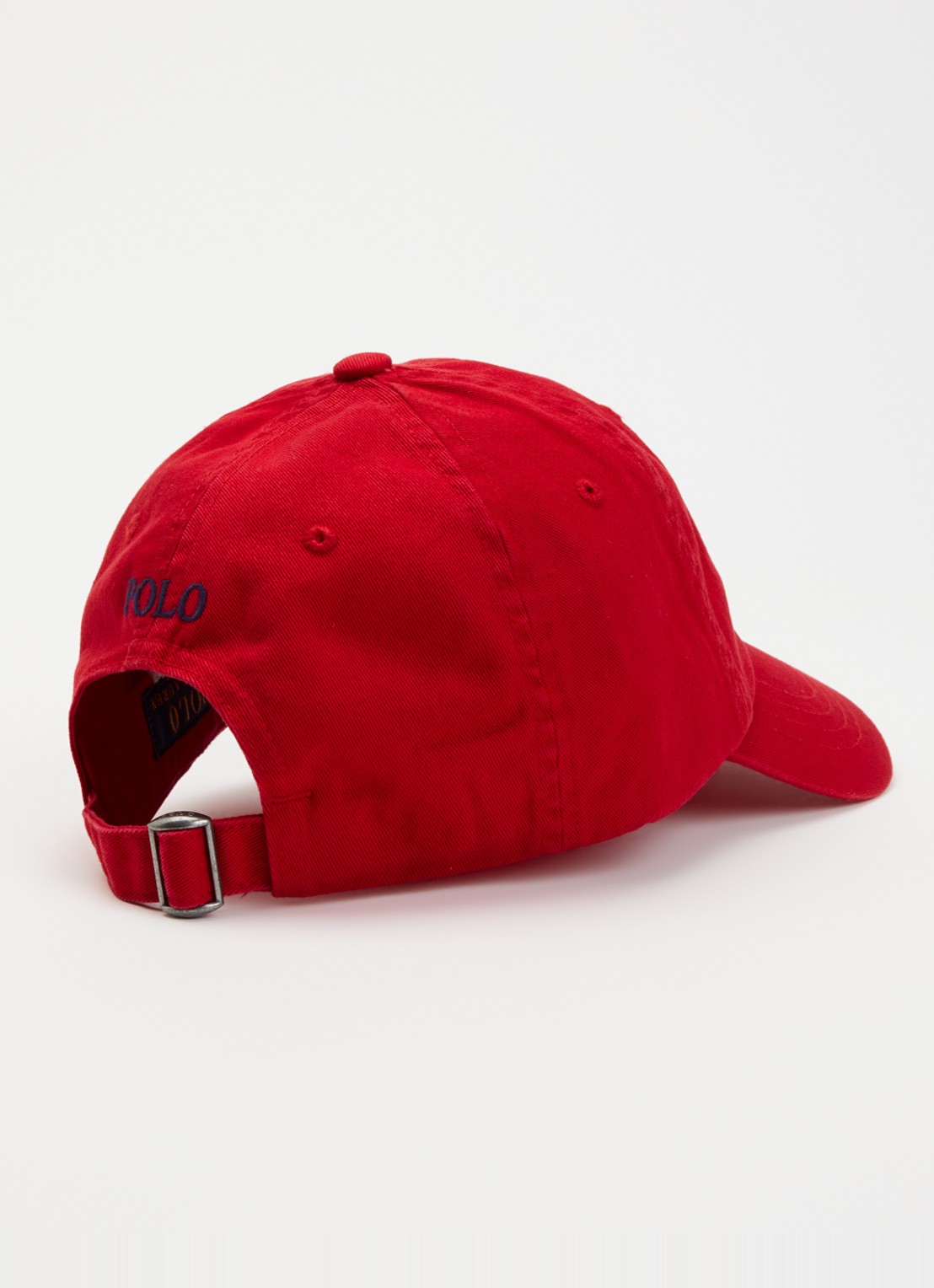 Ralph Lauren Pet met logoborduring  - detail 2 donkerrood