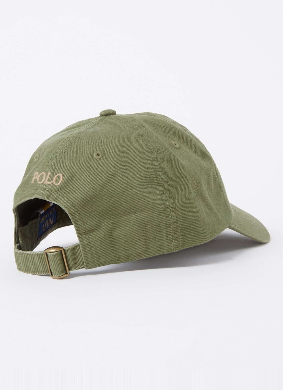 Ralph Lauren Pet met logoborduring  - detail 2 legergroen