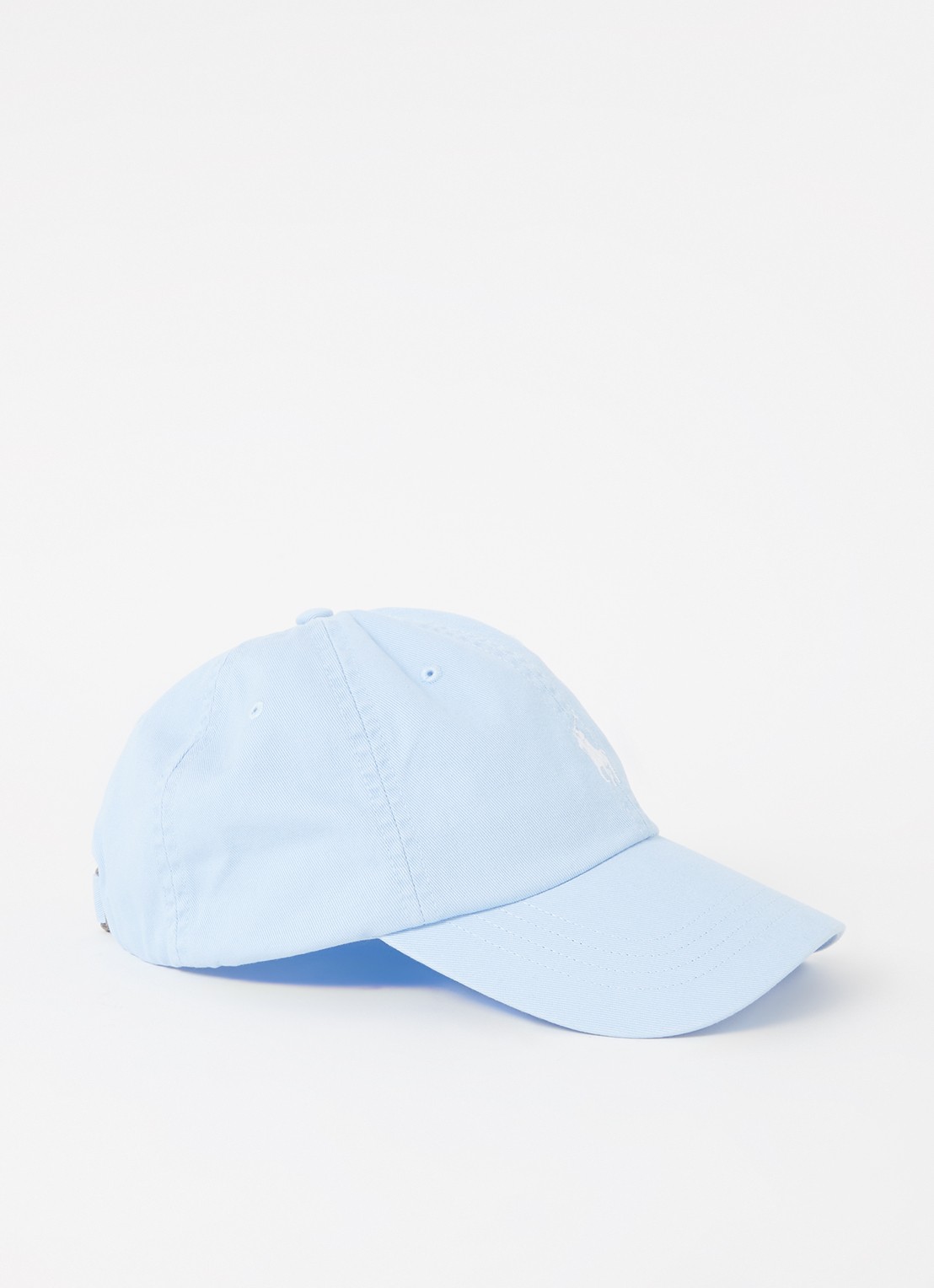 Ralph Lauren Pet met logoborduring  - voorkant 2 lichtblauw
