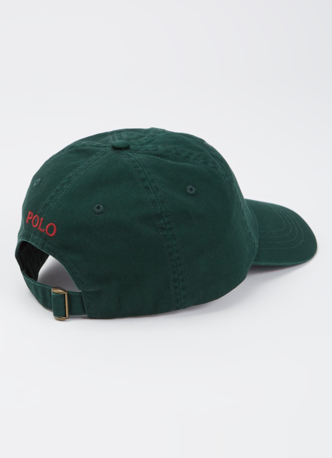 Ralph Lauren Pet met logoborduring - detail groen