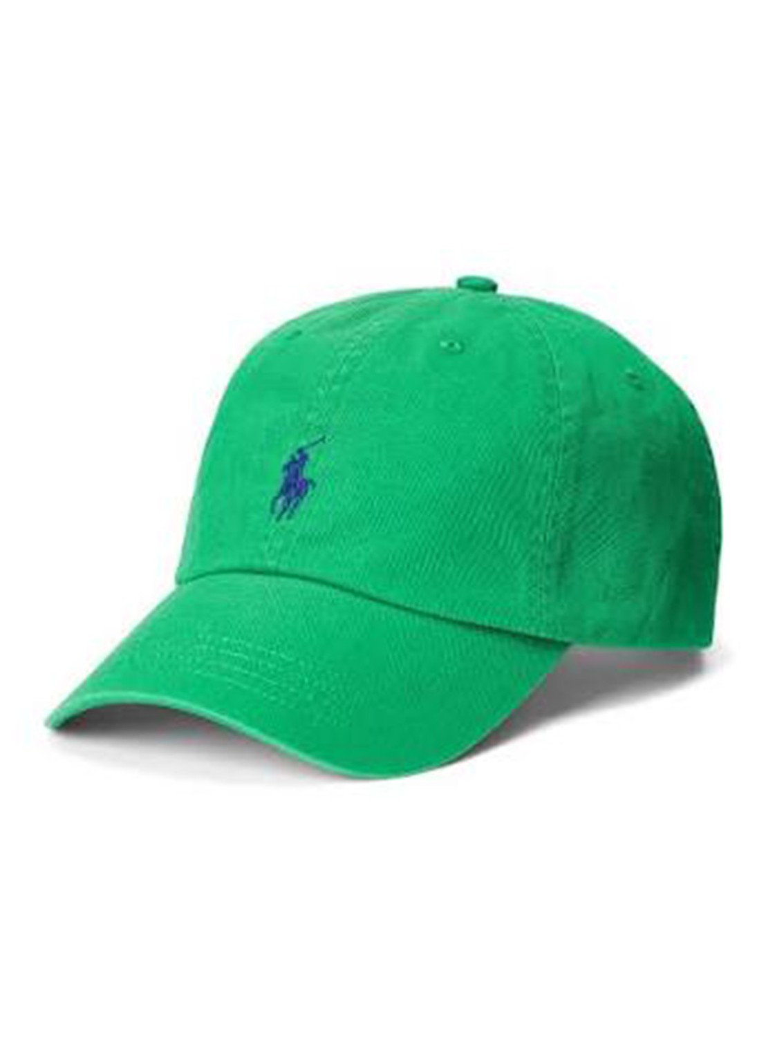 Ralph Lauren Pet van katoen met logoborduring  - voorkant groen