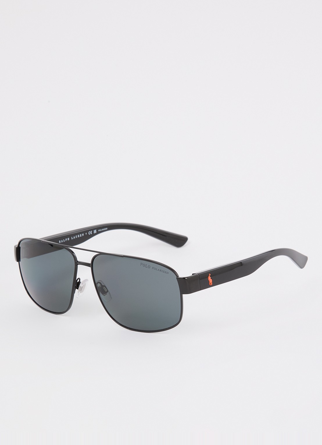 Ralph Lauren Piloten zonnebril gepolariseerd PH3156  - voorkant 5 zwart