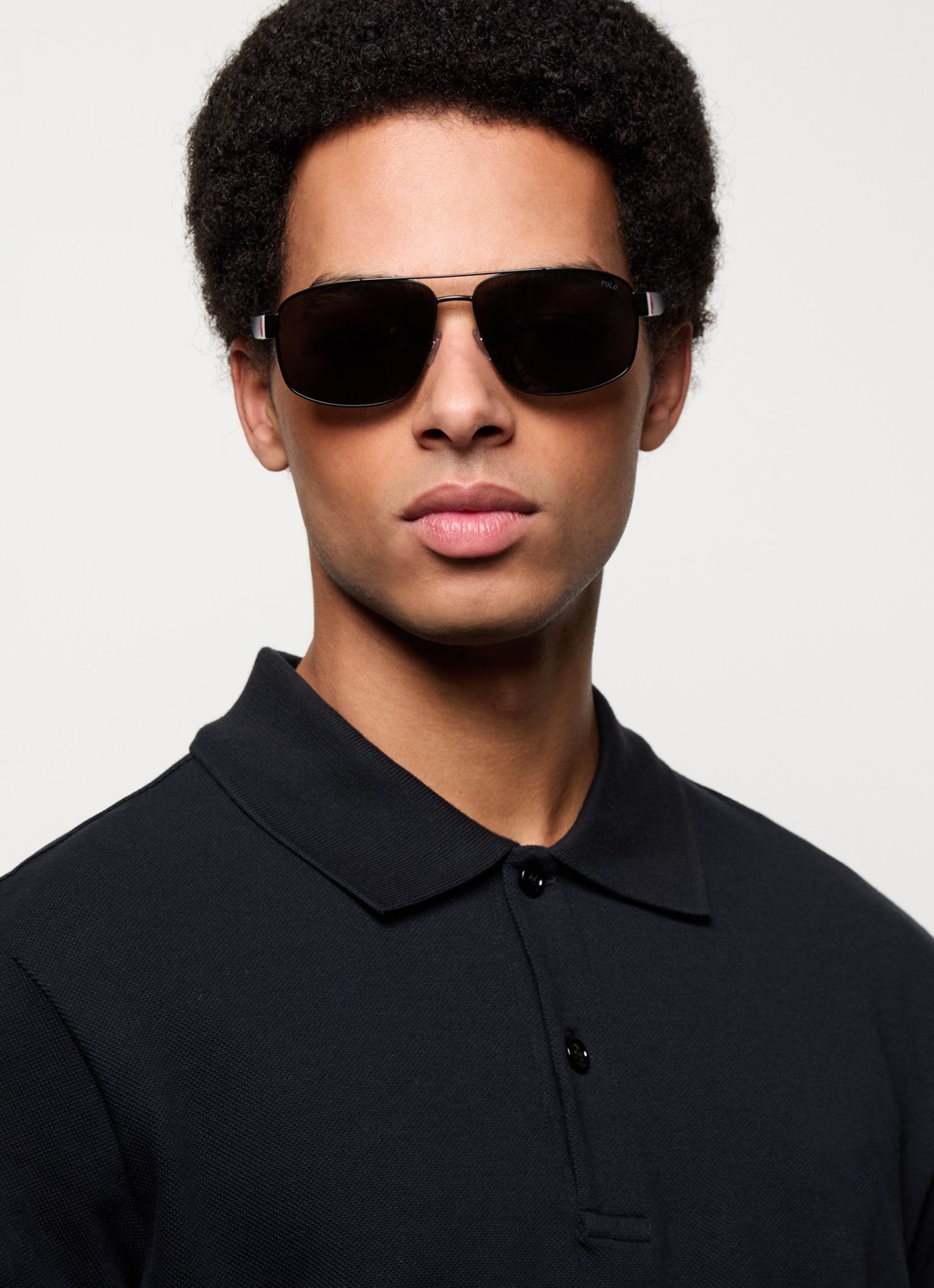 Ralph Lauren Piloten zonnebril PH3112  - voorkant 5 zwart