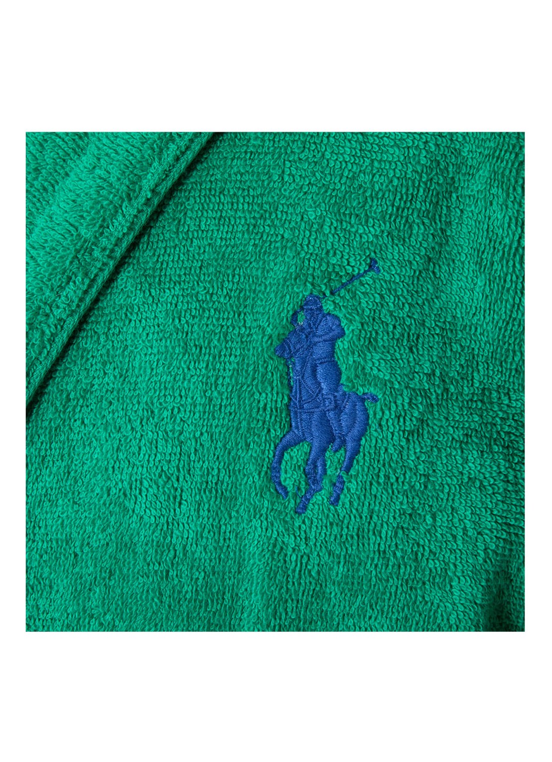 Ralph Lauren Player badjas van katoen - achterkant flessengroen