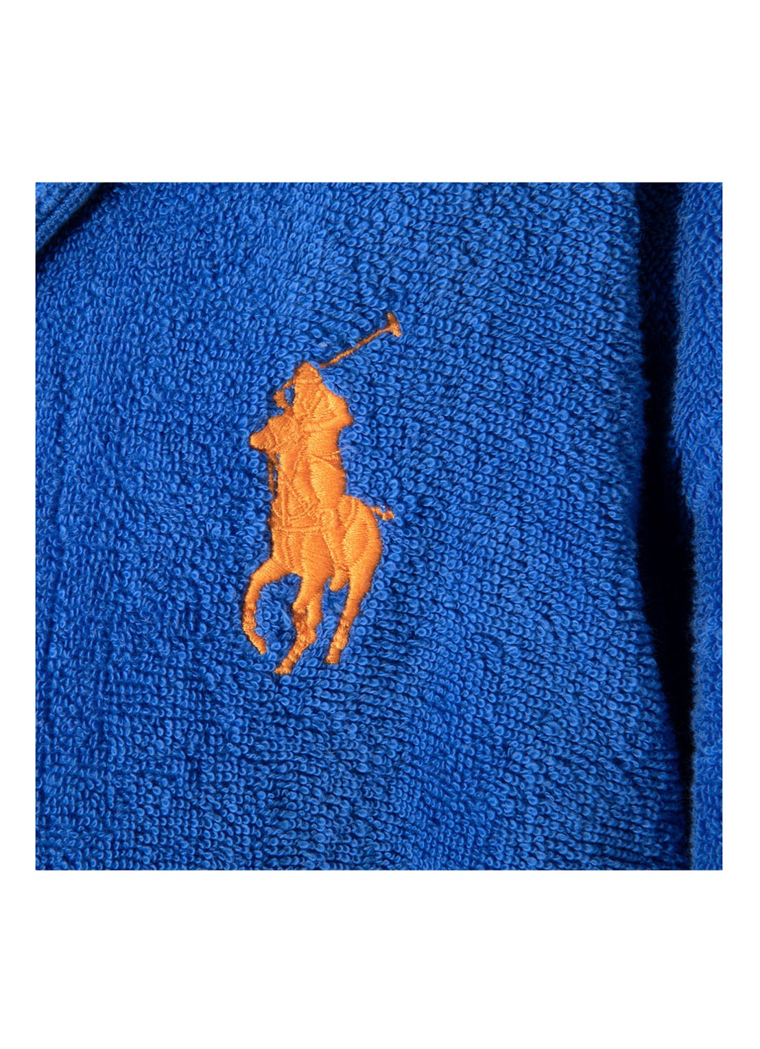 Ralph Lauren Player badjas van katoen - achterkant 6 middenblauw