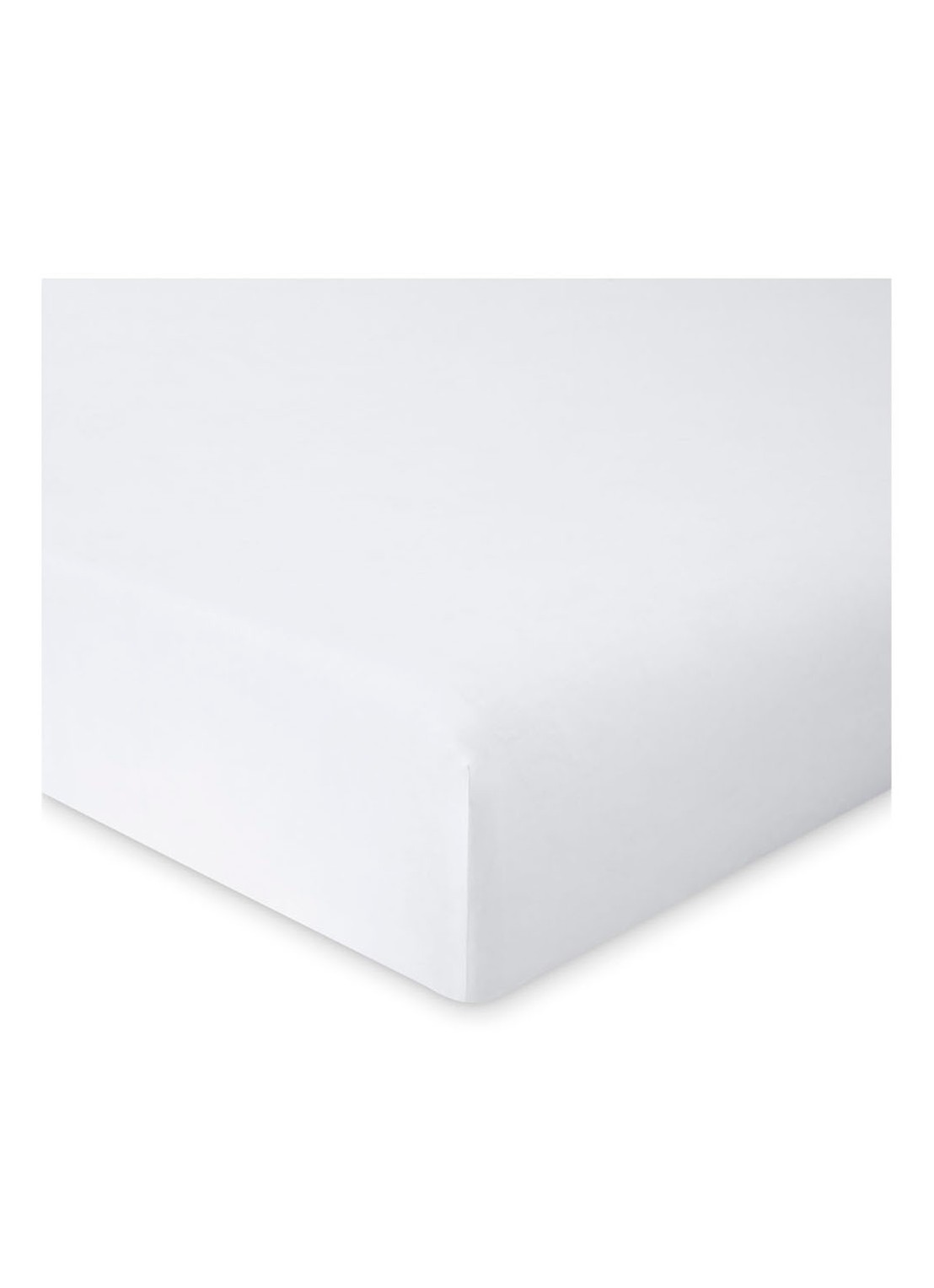 Ralph Lauren Player hoeslaken van katoen perkal, hoekhoogte 33 cm - voorkant 2 wit