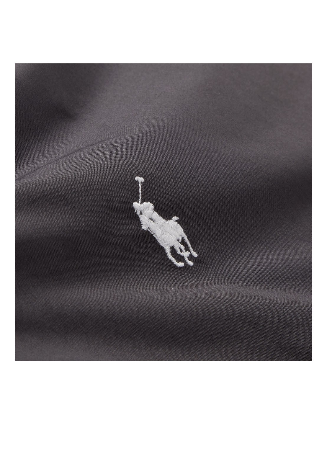 Ralph Lauren Player katoen perkal dekbedovertrek 220TC - detail 8 antraciet