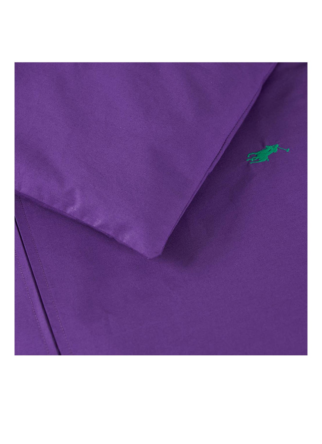 Ralph Lauren Player katoen perkal dekbedovertrek 220TC - achterkant paars
