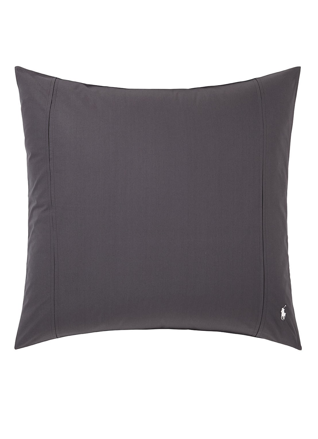Ralph Lauren Player kussensloop van katoen perkal 2-pack - voorkant 3 antraciet