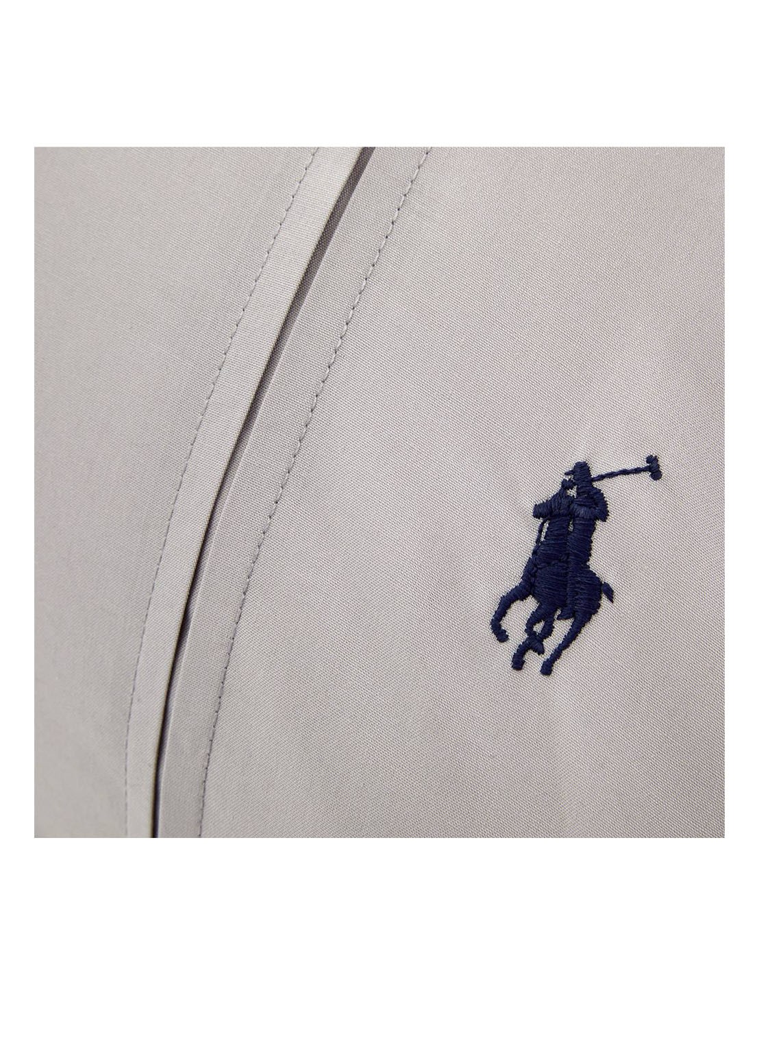 Ralph Lauren Player kussensloop van katoen perkal 2-pack - voorkant 2 lichtgrijs