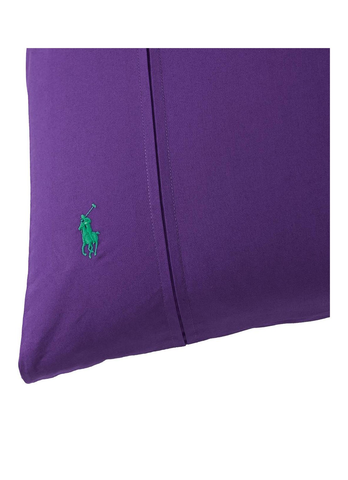 Ralph Lauren Player kussensloop van katoen perkal 2-pack - voorkant 5 paars