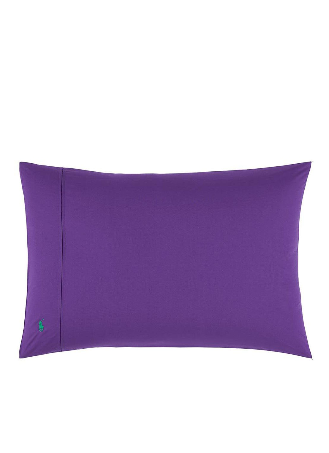 Ralph Lauren Player kussensloop van katoen perkal 2-pack - voorkant 6 paars