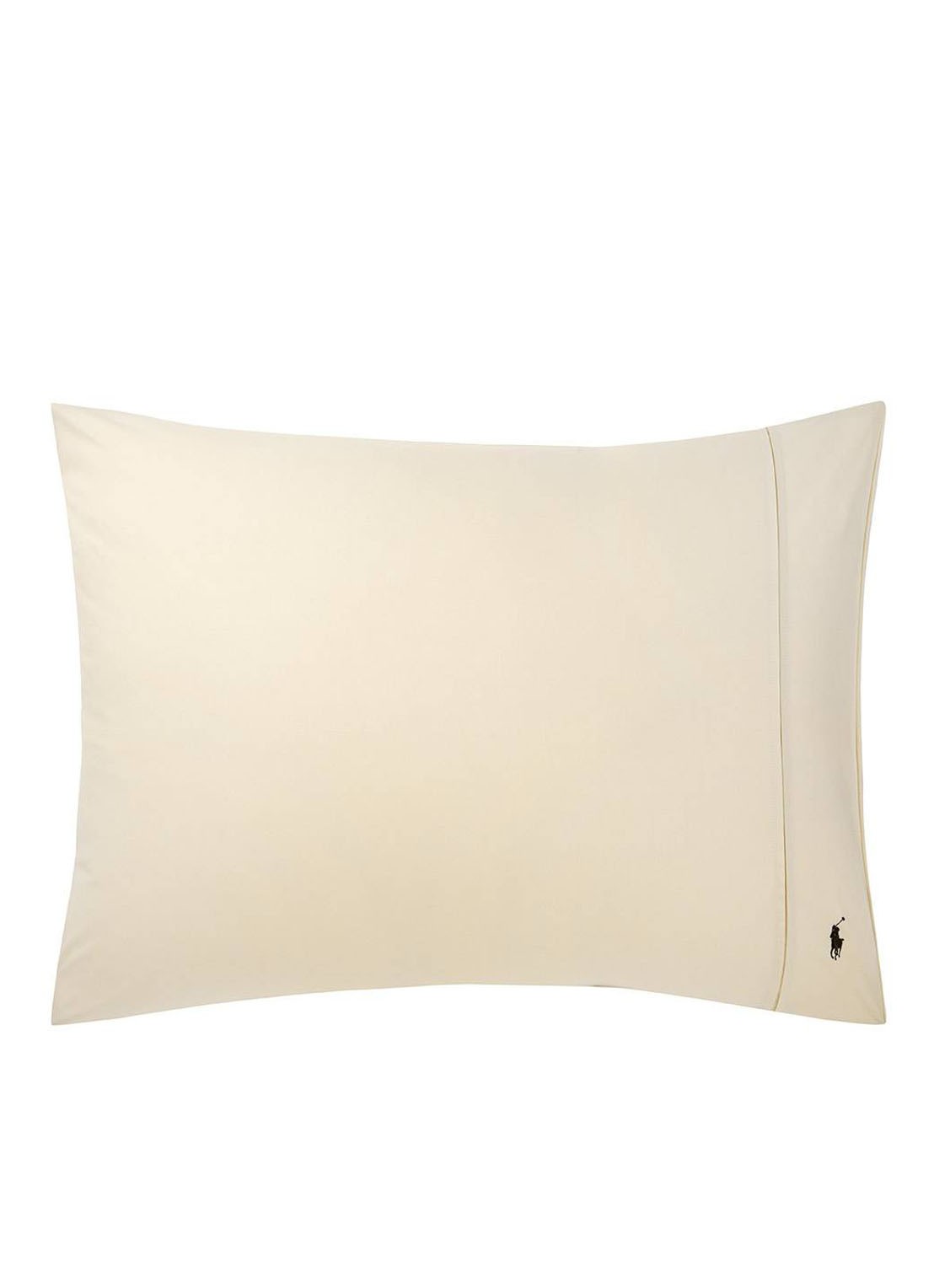 Ralph Lauren Player kussensloop van katoen perkal 2-pack - voorkant 9 beige