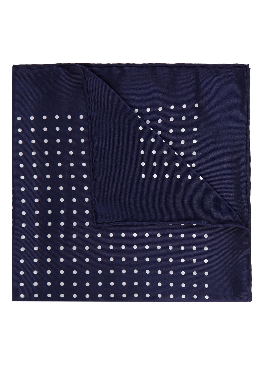Ralph Lauren Pochet van zijde met dessin - detail 2 navy / blauw