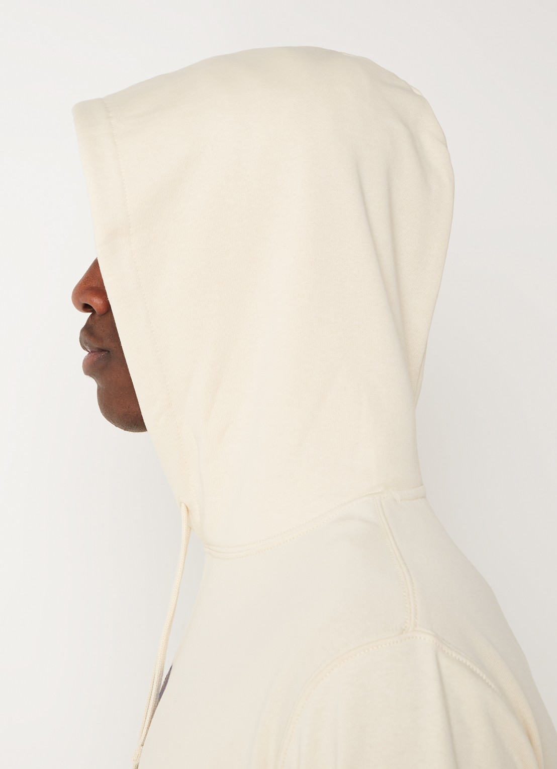 Ralph Lauren Polo Bear hoodie met frontprint - detail 4 winter cream - ski bear / beige