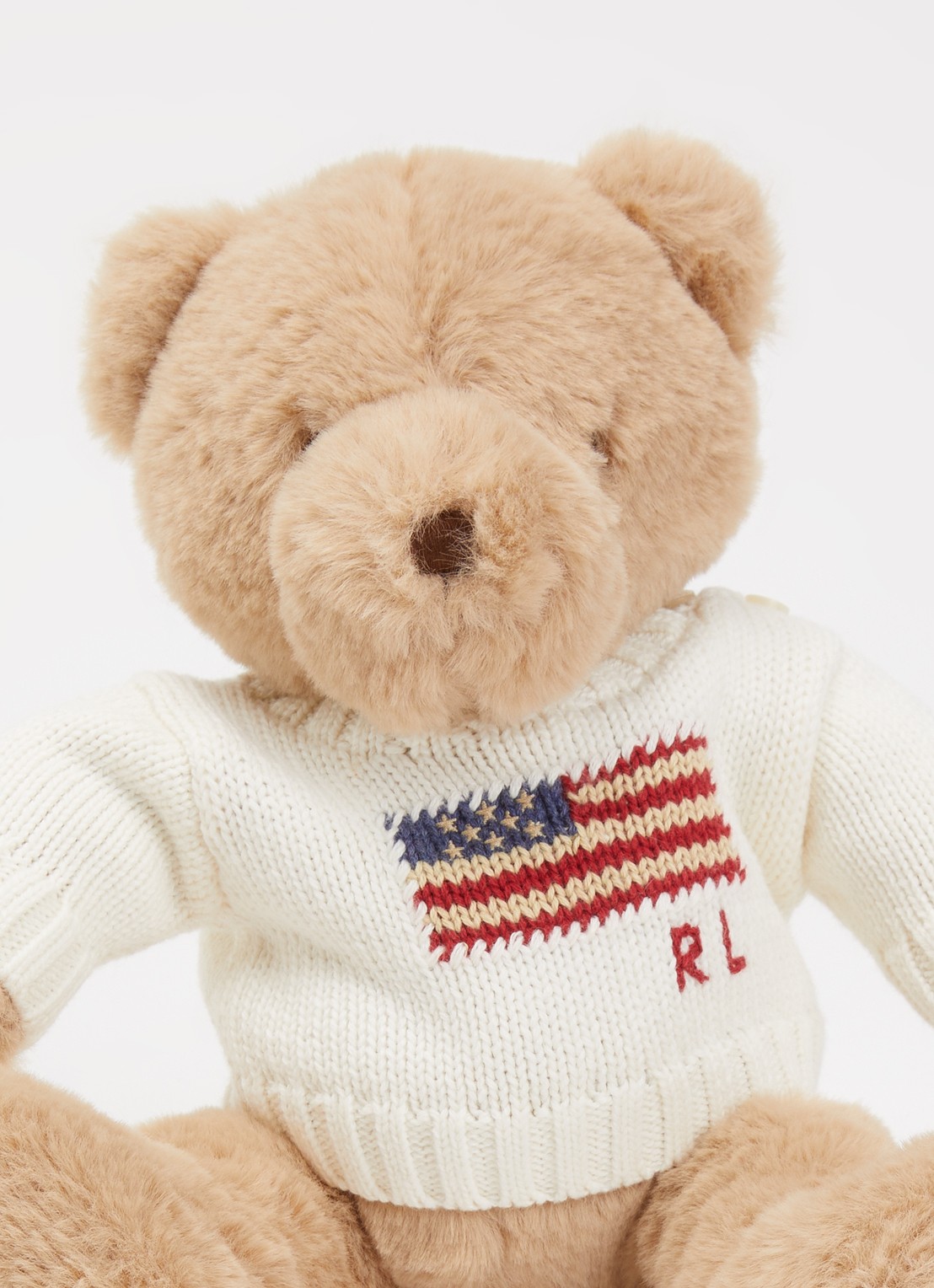 Ralph Lauren Polo Bear knuffel 30 cm - detail 2 beige