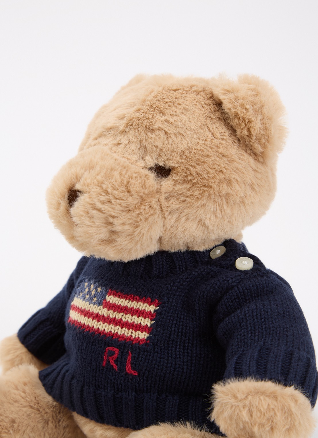 Ralph Lauren Polo Bear knuffel 30 cm - voorkant 2 donkerblauw