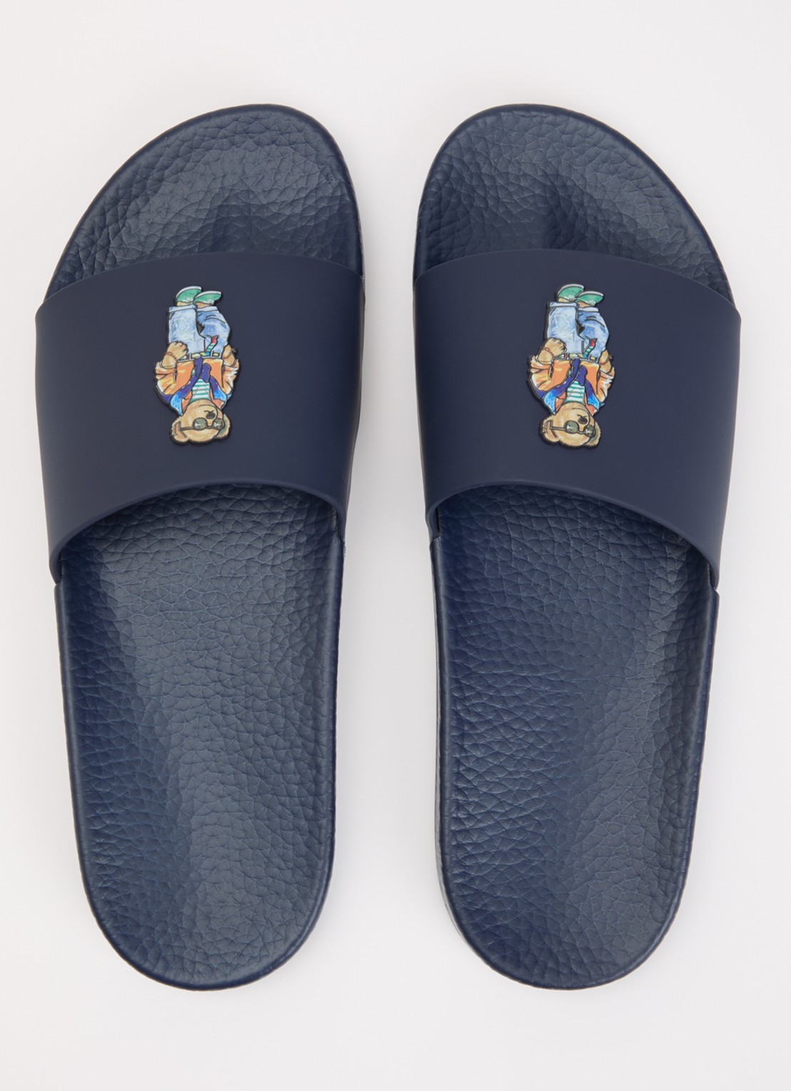 Ralph Lauren Polo Bear slipper - detail 2 royalblauw