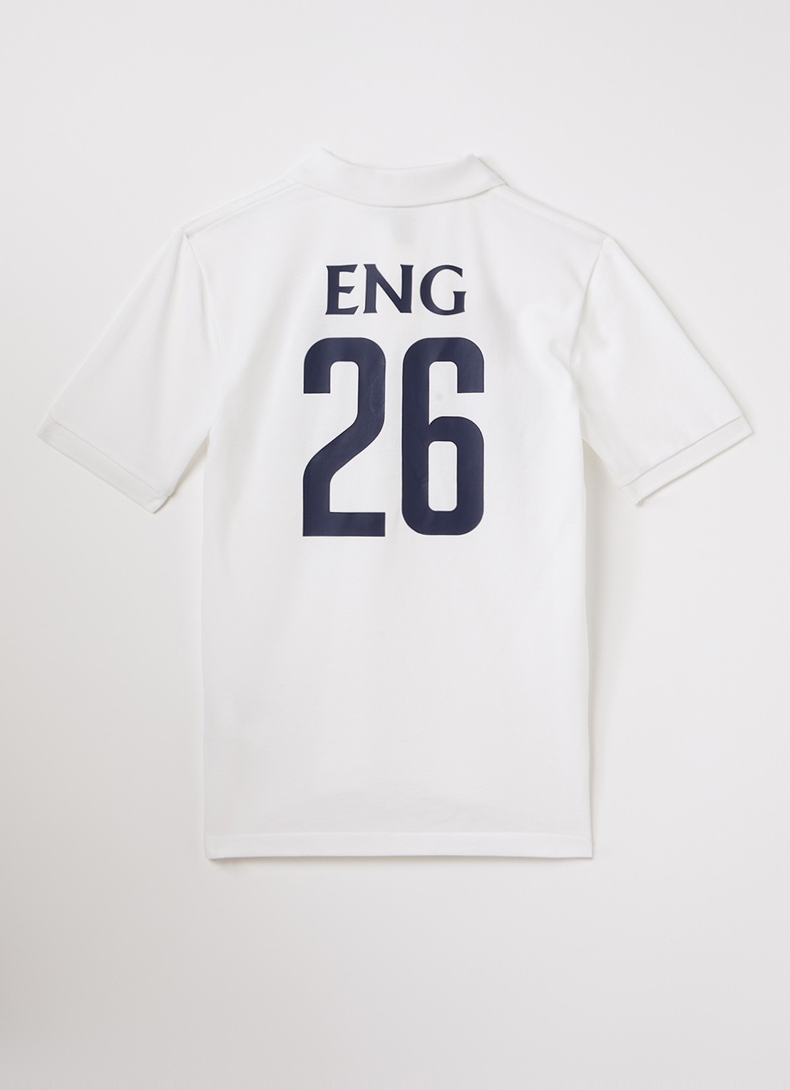 Ralph Lauren Polo met front- en backprint - voorkant 2 gebroken wit