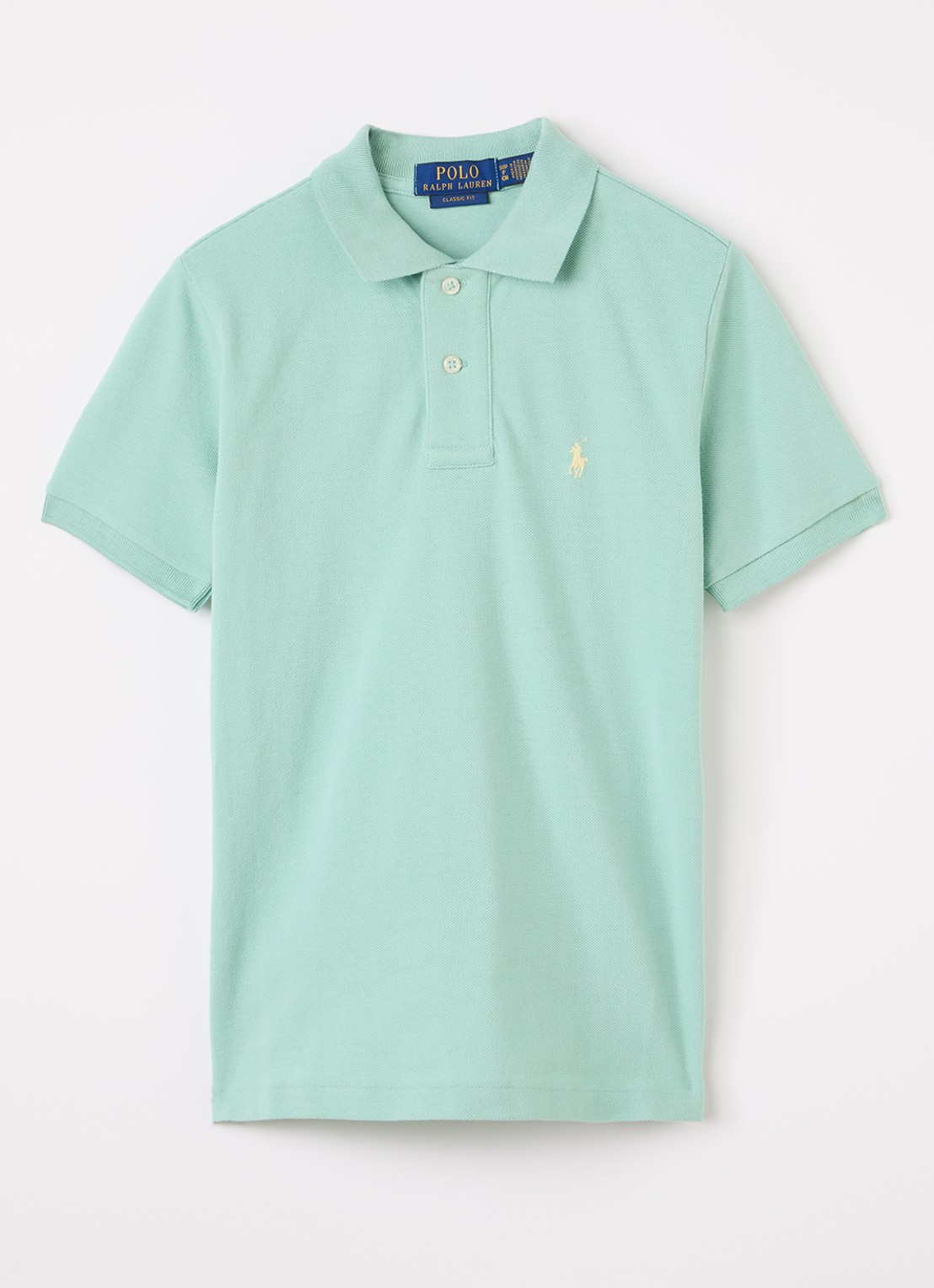 Ralph Lauren Polo met logo - voorkant lindegroen