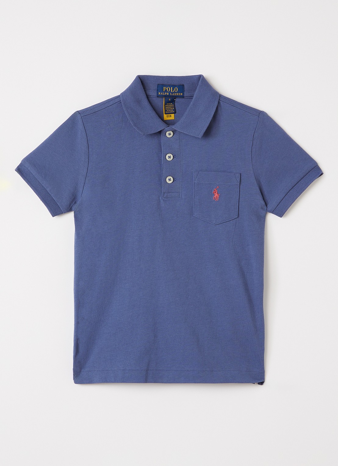 Ralph Lauren Polo met logoborduring - voorkant donkerblauw