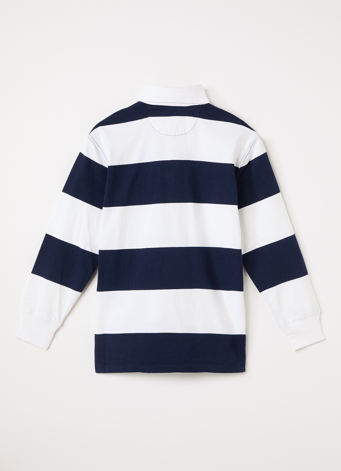 Ralph Lauren Polo met streepprint en logoborduring  - voorkant 2 wit