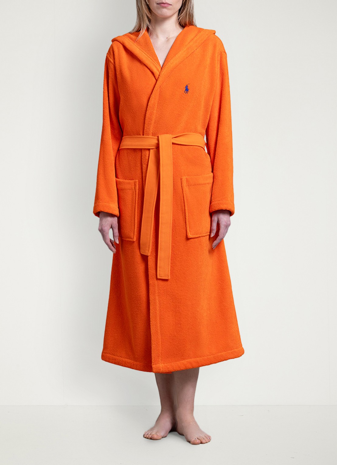 Ralph Lauren Polo Player badjas - unisex - detail 4 orange