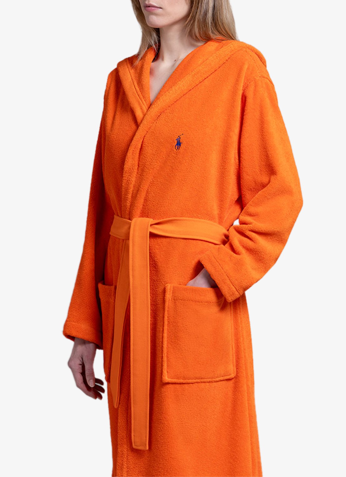 Ralph Lauren Polo Player badjas - unisex - detail 5 orange