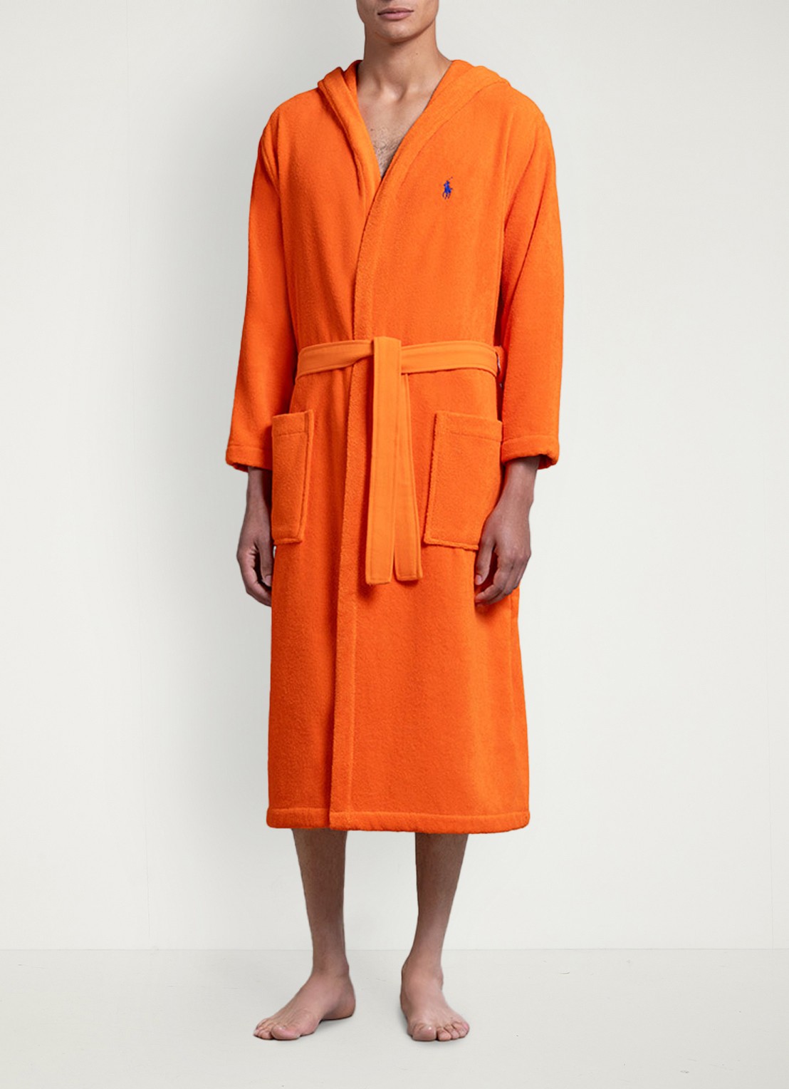 Ralph Lauren Polo Player badjas - unisex - detail 7 orange