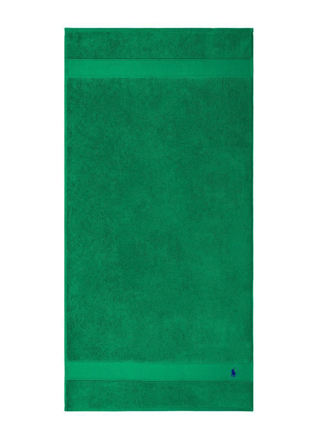 Ralph Lauren Polo Player badlaken - 600 gr/m2 - 70 x 140 cm - voorkant 2 groen