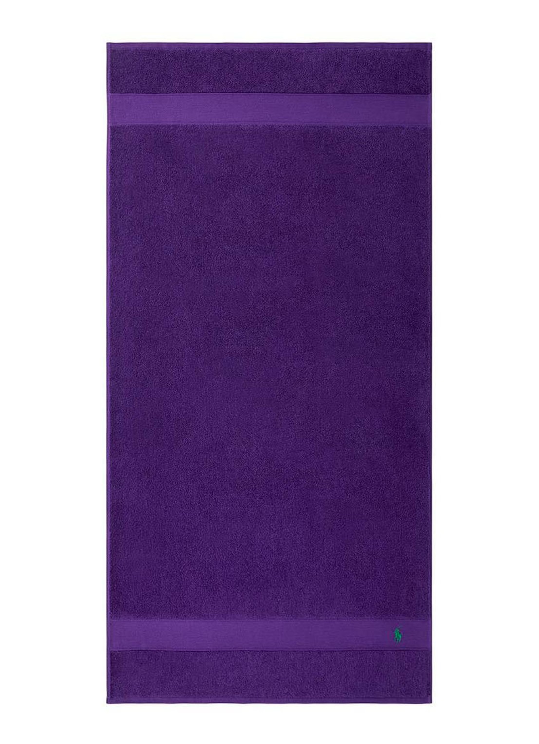 Ralph Lauren Polo Player badlaken - 600 gr/m2 - 70 x 140 cm - voorkant 2 paars