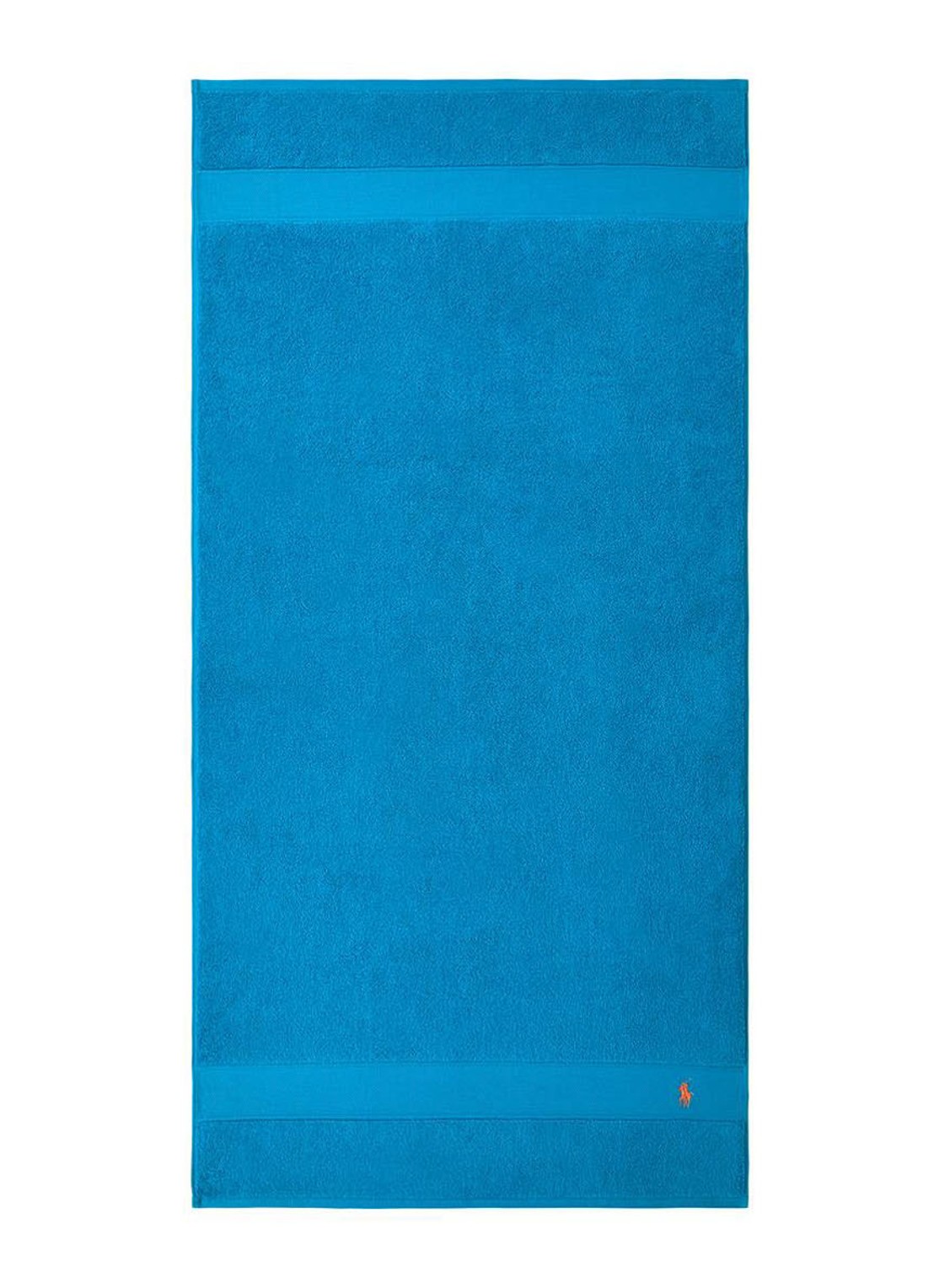 Ralph Lauren Polo Player badlaken - 600 gr/m2 - 70 x 140 cm - voorkant 3 turquoise