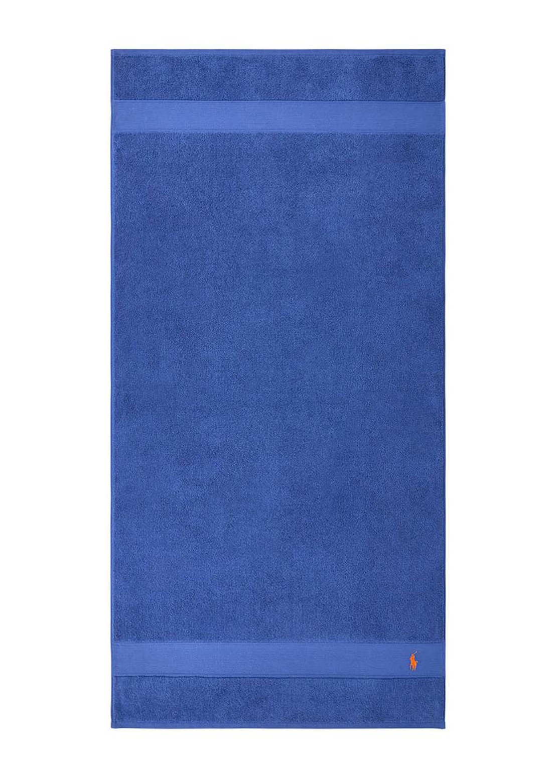 Ralph Lauren Polo Player badlaken - 600 gr/m2 - 70 x 140 cm - voorkant 2 kobaltblauw