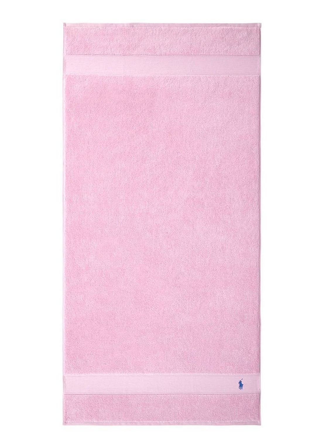 Ralph Lauren Polo Player badlaken - 600 gr/m2 - 70 x 140 cm - voorkant 3 lichtroze