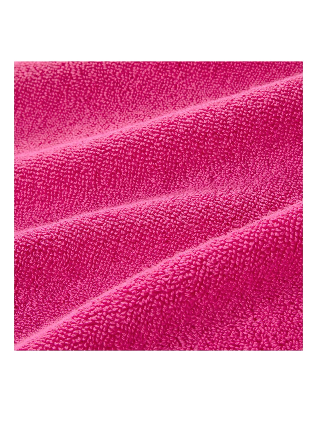 Ralph Lauren Polo Player badlaken - 600 gr/m2 - 70 x 140 cm - achterkant 2 fuchsia