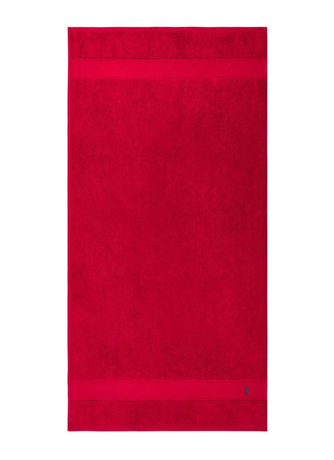 Ralph Lauren Polo Player badlaken - 600 gr/m2 - 70 x 140 cm - voorkant 3 rood